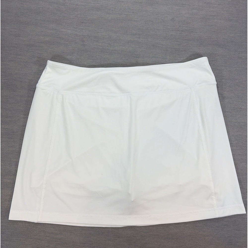 J. Jill Skort White Fit A-Line Knit Athletic Size L Petite
